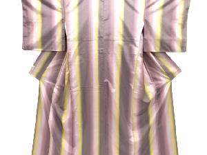 縞織り出しお召着物